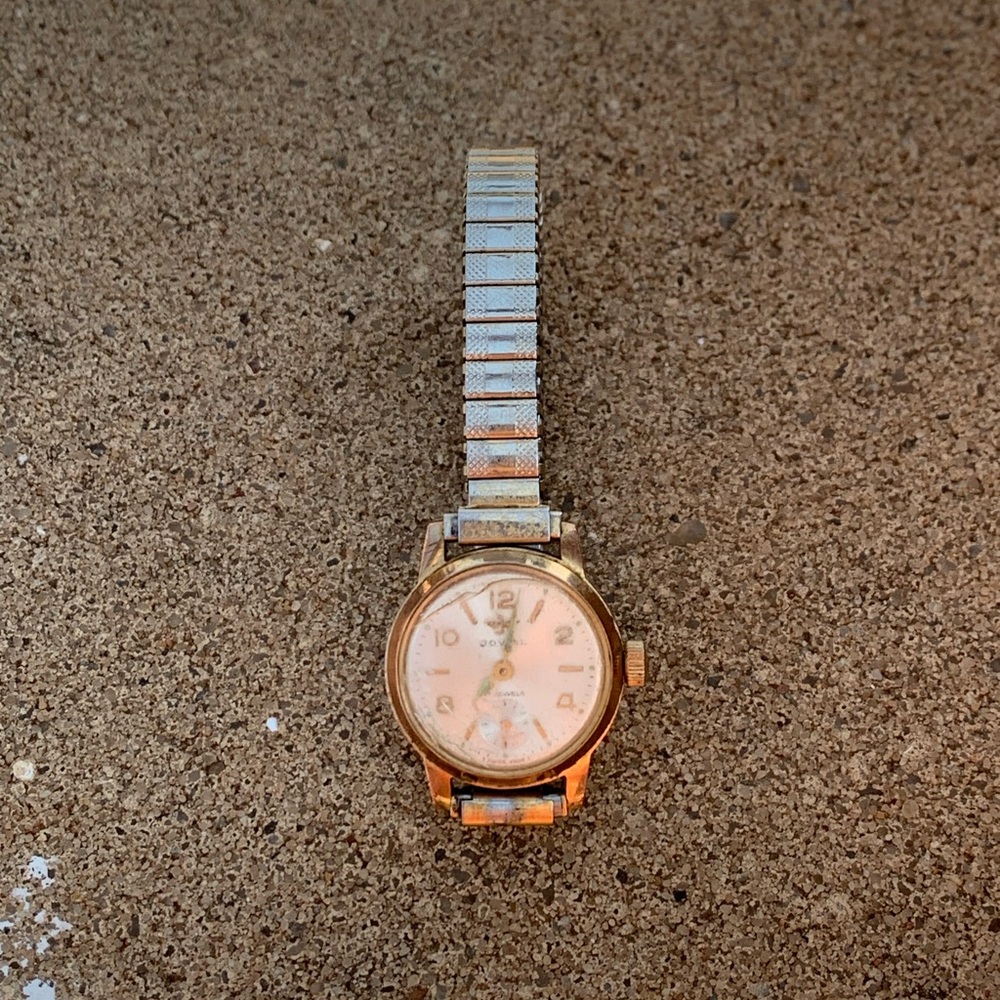 Vintage Jovial Womens Watch w/ Stainless Harline Band Works